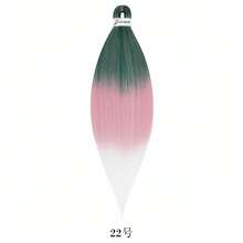 26英寸预拉伸编发，适用于专业编发接发，低温丝滑Yaki纹理卡尼卡隆合成纤维