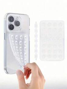 2/1pc Double-Sided Silicone Suction Cup Phone Case Stand, Suction Cup Phone Holder, Octobuddy Sticky Phone Stand, Sticky Phone Holder, Suitable For Women Phone, Wallet, Mini Wallet, Card Holder - Multicolor - View 10