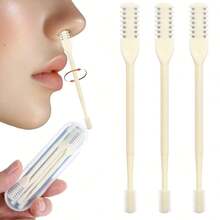 1/3 قطعة مقص شعر الأنف من نوع بريمورو، شفرة مزدوجة الجانب، مقص أنف يدوي 2 في 1 بزاوية دوران 360 درجة، ماكينة حلاقة شعر محمولة، أداة إزالة شعر الوجه صديقة للبشرة مع وظيفة تشذيب دقيقة - متعدد الألوان - مشاهدة 5