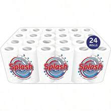 Kitchen Towels. Splash 2-Ply Quilted Paper Rolls. . Responsibly Sourced. Strong. 10m Per Roll - 16 - View 7