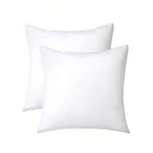 1pc/2pcs White Pillow Insert, Cushion, Ultra Soft Fiber Filled, Non-Woven Fabric Square Pillow, Sofa Back Cushion Insert, Multiple Sizes Available, Suitable For Living Room Sofa, Home Decor, Bedroom Decor, Hotel Use, Car Seat And Christmas Decoration. Ergonomic Neck & Back Support Pillow, Fashionable Minimalist Design, High Elasticity, Luxurious Pillow - White - View 14