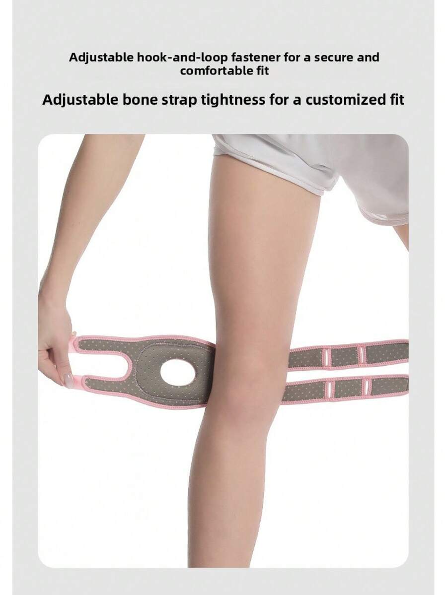 羽毛球专业运动硅胶护膝，髌骨带设计，男女通用，跑步、跳舞等运动均适用，EVA材质，提供膝盖保护。 - 黑色 - 查看 1