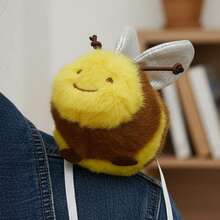 Juguete de peluche de insecto con hombro magnético, adorable mariposa, abeja, mariquita, muñeco de peluche para coleccionistas adultos y niños. - Amarillo - Ver 3