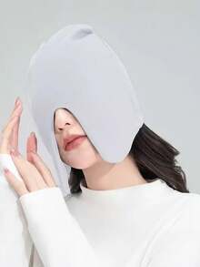 1/2pcs Unisex Sleep Cap With Blackout Eye Mask, 2-In-1 Windproof Warm Beanie Hat - Multicolor - View 12