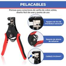 Kit de herramientas de crimpado solar con mango de PVC, herramienta de crimpado de conectores solares multifuncional a prueba de lluvia para la industria - 1 - Ver 4