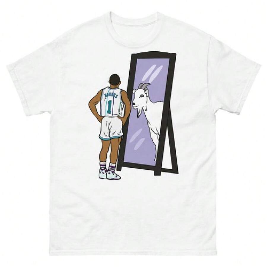 Camisetas Muggsy Bogues Mirror GOAT - Blanco - Ver 1