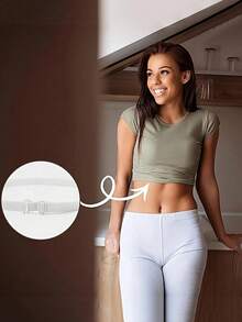 Adjustable Waist Belt, Knit Sweater Shirt Cutting Strap, Abdominal Concealing Cutting Strap, Elastic Waistband To Change Blouse Style - Multicolor - View 2