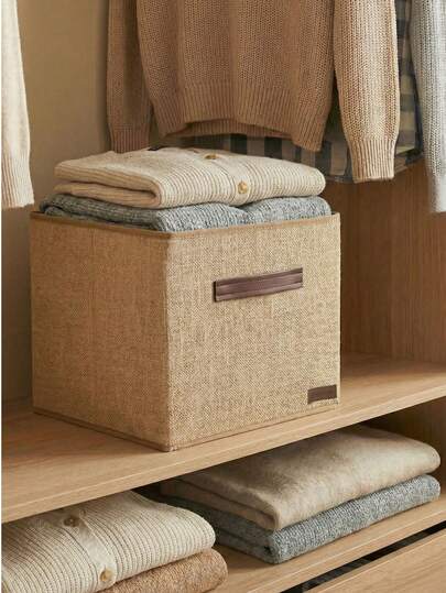 1PC 30X30X30 Jute Lidless Box Toy Basket - Laundry Basket - Bathroom Organizer - Storage Organizer - Storage Box