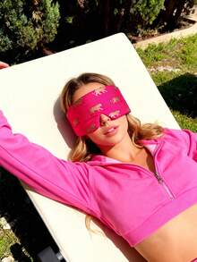 Gift For Women Or Men: Silk Sleep Eye Mask - Contoured Face Fit, Thickened Cocoon Design, Enjoy Luxurious Sleep In Complete Darkness - Pink