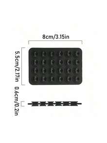 Double-Sided Suction Cup Phone Holder, Silicone Anti-Slip Washable Phone Grip Sticker - Multicolor - View 3