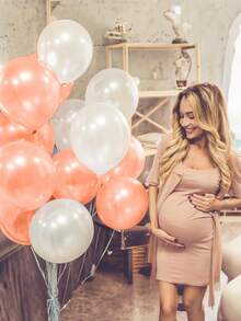 134 Stücke Rose Gold Ballon Girlande Bogen Set, 18/10/5 Zoll mehrfarbige Metallic Rose Gold und Weiße Ballons & Konfetti Ballons für Bridal-Shower, Rentnerpartys, Hochzeitshintergrund, Babypartys - Verschiedenfarbig - Übersicht 5