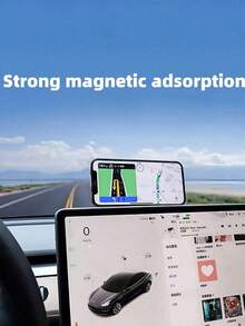 1pc Adjustable Aluminum Laptop Stand With Magnetic Phone Holder - Ultra Thin Foldable Side Clip, Compatible With IPhone And All Phones, Portable Computer Extension Stand - Multicolor - View 6