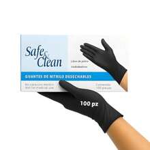 CYPNGuantes de Nitrilo Negros Desechables - Caja de 100 Piezas 5 Mil Sin Polvo Grado Alimenticio. Guantes Nitrilo para Cocina Tatuajes Trabajo Uso Quirúrgico y Chef.Fashion - 224426042 - Ver 1