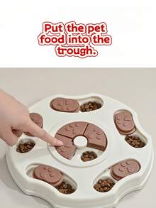 1个宠物益智喂食碗，滑动顺畅，底部防滑垫确保碗身稳定，多种游戏模式可训练宠物智力，适合日常使用。 - 1公升 - 查看 2
