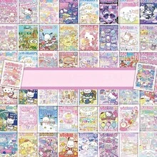 SANRIO Bộ tranh áp phích  64 mảnh - Nhiều mẫu mã đáng yêu để trang trí tường phòng ký túc xá và làm quà tặng. - 64 CÁI - Xem 8
