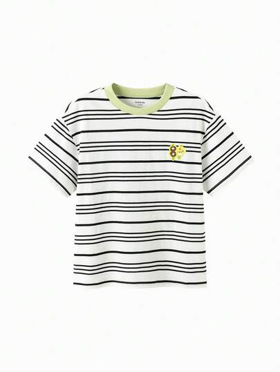 Balabala Unisex Short Sleeve T-Shirt, Classic Round Neck Design, Soft & Comfortable Fabric, Easy Care, Suitable For Summer