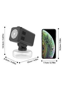 Black & White Minimalist Design. Automatic Bubble Blower Toy. It Is Not Only A Fun Toy For Kids, But Also A Great Party And Gathering Prop. Adjustable Angle (Batteries And Bubble Solution Not Included). - Multicolor - View 4