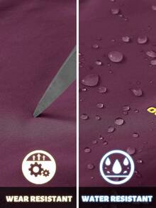 NASBING 女士保暖内衬裤 冬季软壳保暖滑雪裤 徒步露营户外运动裤 - 中紫紅色 - 查看 6