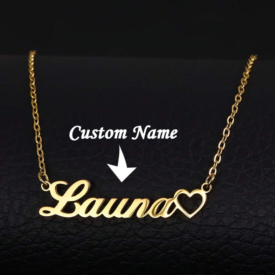 Personalized Initial Necklace - Elegant Cursive Engraved Custom Name Jewelry, Delicate Gold Chain, Minimalist Daily Wear, Perfect Mother's Day Gift, Customized Necklace, Elegant Accessory