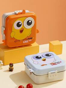 1 صندوق بنتو قابل للتخصيص، مصنوع من الفولاذ المقاوم للصدأ 304، صندوق بنتو للأطفال ذو طبقتين كرتونية، صندوق غداء معزول من الفولاذ المقاوم للصدأ آمن للميكروويف للطلاب والموظفين والخارج والسفر والأطفال والطلاب، صندوق وجبة مقسم جميل، نص مخصص DIY، صندوق غداء أنيق وأنيق - متعدد الألوان - مشاهدة 2