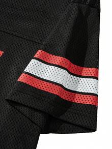 Camiseta de manga corta casual y deportiva para hombre, verano - Negro - Ver 6