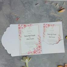 25pcs Tri-Fold Pocket Style Wedding Invitation Envelopes, Minimalist Envelopes Suitable For Engagement, Christening And Other Occasions, DIY Invitations, Regular Invitations, Pocket Invitations, Customized Invitations, Christmas Cards - Ivory - View 3