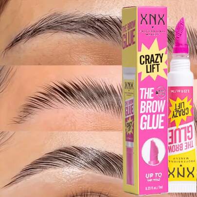 Gel transparente para dar forma a las cejas - Resistente al agua, resistente al sudor, de larga duración, gel volumizador natural 3D. Fórmula transparente apta para todo tipo de pieles, para uso diario para crear cejas y arcos definidos