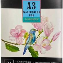 Uffiziarts Block Papel Acuarela A3 180gr 29.7x42 Cm 24 Hojas - como se muestra en la figura - Ver 2