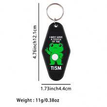 1个青蛙、鸭子、鹅动物塑料印花钥匙扣，可爱吊坠装饰品 - 彩色 - 查看 13