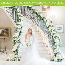 1/5/10pcs Artificial White Rose, Fake Rose, Suitable For DIY Wedding Bouquet, Tabletop Decor, Bridal Shower, Valentine's Day Decoration, Baby Shower, Home Decor, Living Room Decor - White - View 7