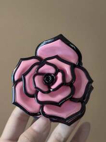 1pc Women's Rose Blossoms Fashionable Hair Grab Sweet Temperament Shark Grip Clip Simple Fashion Versatile Hair Claw Headwear Hair Accessories