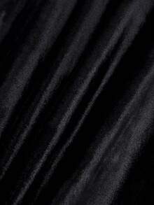 波西米亚风刺绣宽松沙滩裙 - 黑色 - 查看 5