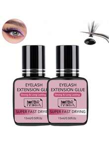 15ml Gel Suave 0,5-1 Segundo Super Cluster Cola para Cílios, Gel Pessoal para Cílios, Duradouro e Inodoro, Gel À Prova d'Água para Extensão de Cílios - Dura 7-8 Semanas, Fórmula Inodora, Não Irritante e Hipoalergênica - Ideal para Uso Doméstico, Gel para Cílios de Secagem Rápida e Forte, Gel para Cílios DIY Duradouro - Preto - Visão 11