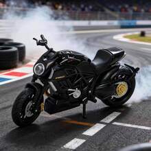 1pc Kawasaki Motorcycle Model, Alloy Toy With Rotating Handlebars, Collectible Display Item, Perfect Gift For Motorcycle Enthusiasts, Motorcycle Collector's Toy, Decor For Office, Bedroom, Living Room, Study, Home Windowsill, Halloween Gift, Christmas Gift, School, Christmas Decoration, Toy - Multicolor - View 5