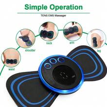 EMS Neck Massager, Muscle Stimulator, Neck Massage Patch, Portable Electric Pulse Body Massager - Multicolor - View 9