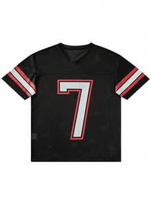 Camiseta de manga corta casual y deportiva para hombre, verano - Negro - Ver 2