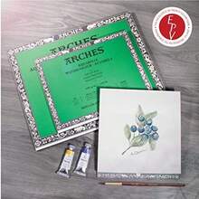 Arches - Bloque de Papel de Acuarela, Prensa fra, 7 x 10 Pulgadas, 150 Libras - 7"x10" - Ver 7