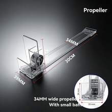 310mm Wide Adjustable Double Bar Beverage Dispenser, Semi-Automatic + Self-Pushing Style, Fridge Bottle & Can Storage Box, Self-Pushing Soda Can Dispenser, Suitable For Fridge, Countertop, Cabinet And Drawer, Kitchen Appliance