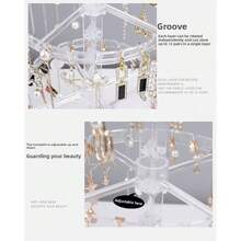 旋转耳环收纳架 女士耳环展示架 串珠手链耳环挂项链首饰盒，用于送给爱人、送给妻子。 - 彩色 - 查看 11