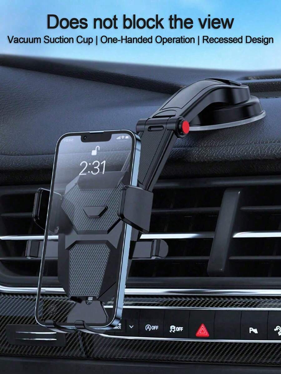 1个多功能车载仪表盘手机支架，通用型车载手机安装支架，适用于导航 - 儀表台 - 查看 1