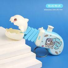 1pc 2026 New Funny Retractable Shark Key Chain, Press To Extend Spring Mechanical Biting Pendant - Perfect Gift, Holiday Gift, Birthday Present, Interesting Gift - Multicolor - View 12