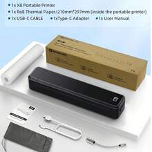 Marklife A4迷你纹身打印机，无线热敏便携式打印机，支持高清打印PDF文档，兼容iOS、安卓和Windows系统，无需墨水 - 彩色 - 查看 12