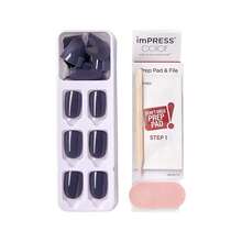Kiss imPRESS Graytitude Blue Short Size Squoval Manicure Stick Sin Pegamento + 30 Almohadillas de Preparación de Uñas Instrucciones 1 x Manicure Stick 1 x 1 - Rojo - Ver 4