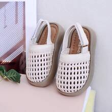 Infant Soft Bottom Breathable Woven Hollow Casual Summer Sandals - White - View 2