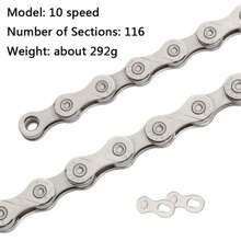 Bike Chain S8 S9 S10 S11 S12 MTB Road Bicycle Chains,Variable Speed Chain 116/126L High Quality Current Cycling Accessories - Multicolor - View 18