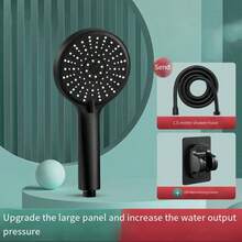 3pcs High Pressure Shower Head Set, Includes 1.5m Shower Hose & ABS Holder, Bathroom Handheld Massage Spray Nozzle, Suitable For Shower, Bathtub, Hot Water Heater