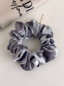 1pc Autumn/Winter Velvet Scrunchie, Elegant Hair Tie, High Elasticity Ponytail Holder, Non-Damaging Hair Rope ,Hair Elastics ,Hair Rubber Bands - Hairband - View 12