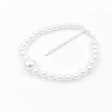 1件优雅仿珍珠狗狗项链，耐用宠物项圈，适合小型、中型和大型猫狗，日常或节日礼物 - 彩色 - 查看 5