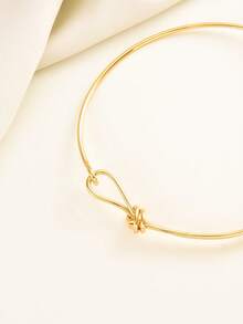 1pc Minimalist Creative Knot Choker Necklace, Suitable For Daily Wear