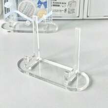 Water Ripple Acrylic Badge Display Stand, 58mm/75mm Universal Badge Display Rack, Transparent Highly Attractive Rectangular, Home Decor Small Display Stand, Desktop Small Card Storage Holder, -Birthday Gift-Easter Gift-New Year Gift-Halloween, Christmas Gift-Valentine's Day Gift-Perfect Gift-Gift - Multicolor - View 4